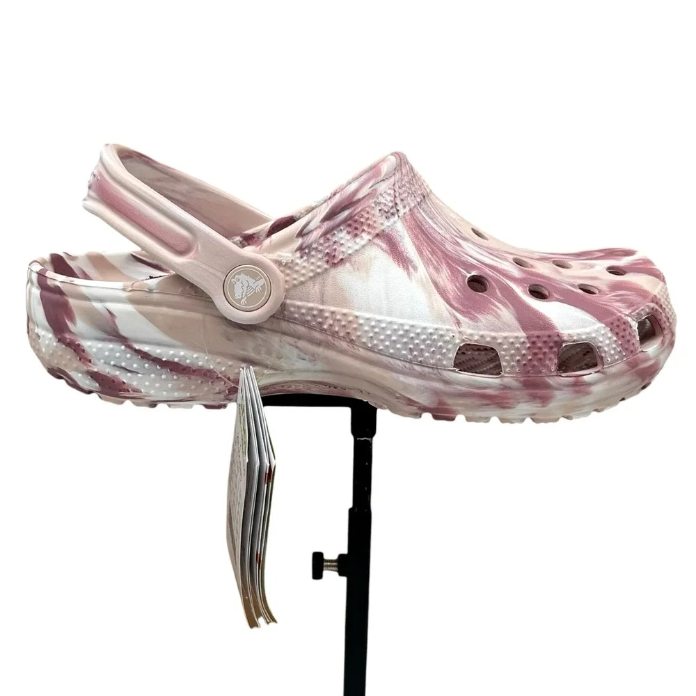 Crocs Youth Girls Marbled Classic Watercolor Clogs Size J6 Slip-on‎ Water Sandal